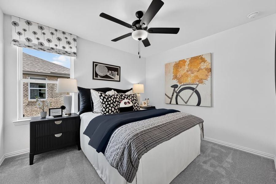 Representative furnished interior of a home built from the Schertz by Taylor Morrison in Madero 50s, Haslet (Image 27).