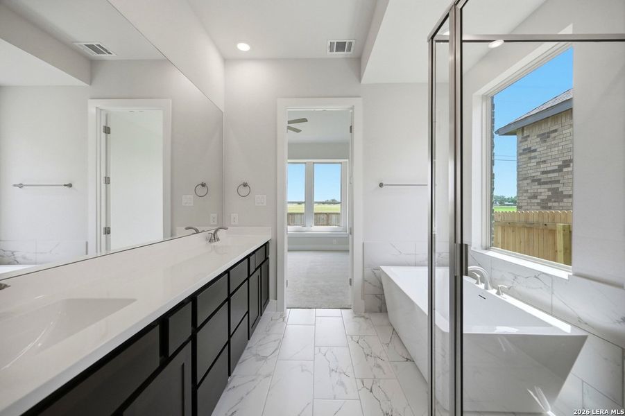Furnished interior view inside a new home in Alsatian Oaks, Castroville (Image 10).