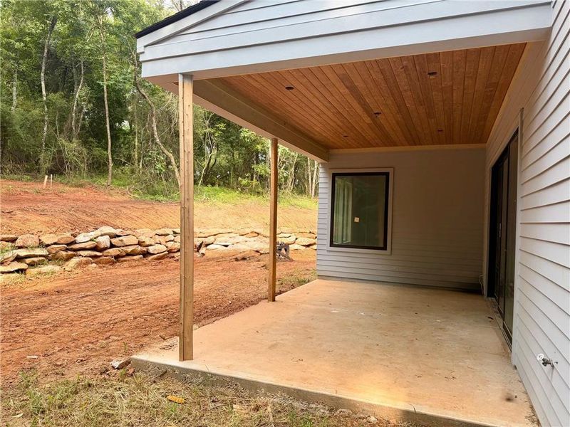 Exterior details and patio area of a home in Aster, Roswell (Image 25).