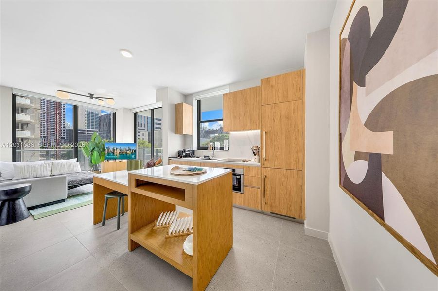 Furnished interior view inside a new home in , Miami (Image 17).
