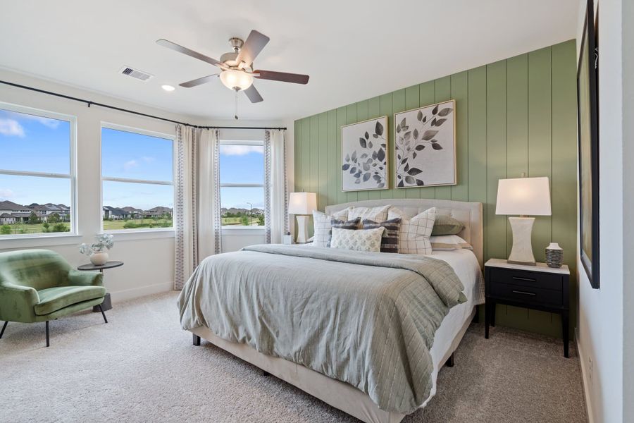 Furnished interior view inside a new home in Bridgeland, Cypress (Image 7).