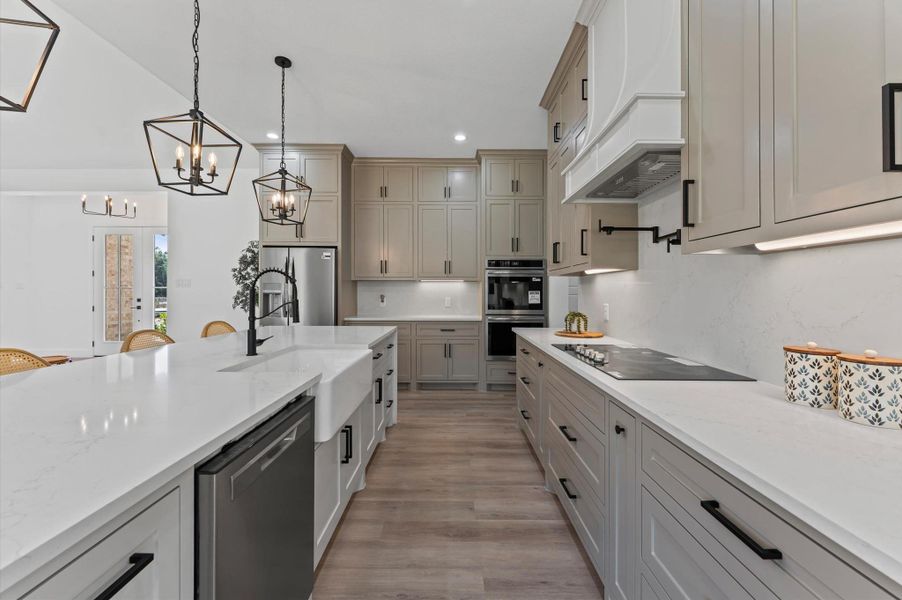 Furnished interior view inside a new home in , Conroe (Image 32).
