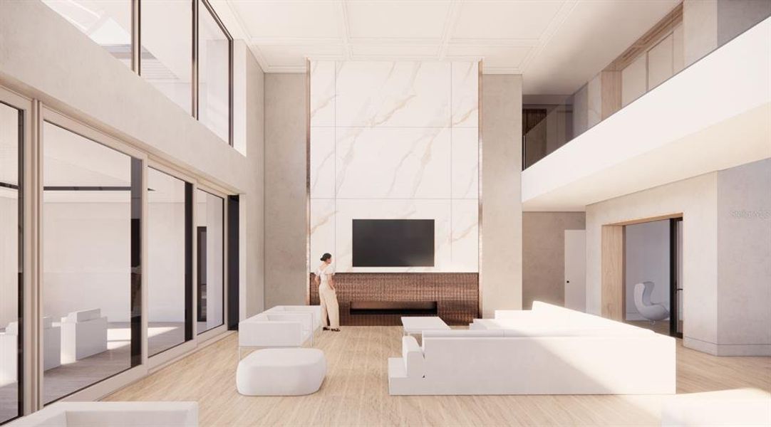 Furnished interior view inside a new home in , Longboat Key (Image 4).