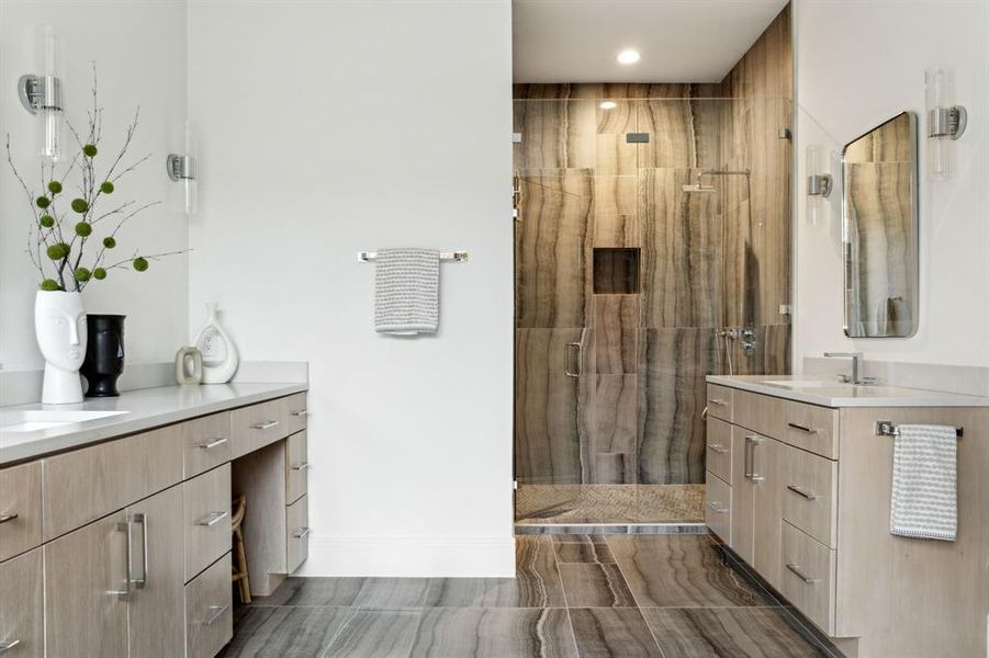 Furnished interior view inside a new home in , Dallas (Image 10).