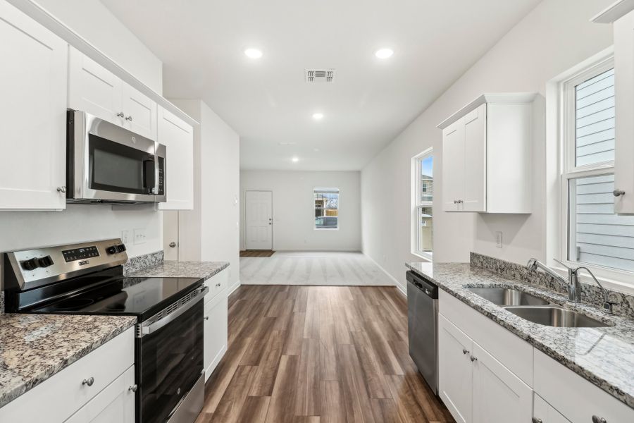 Representative furnished interior of a home built from the Comet by Starlight Homes in Trails at Culebra, San Antonio (Image 9). Representative furnished interior of a home built from the Comet by Starlight Homes in Trails at Culebra, San Antonio (Image 9).