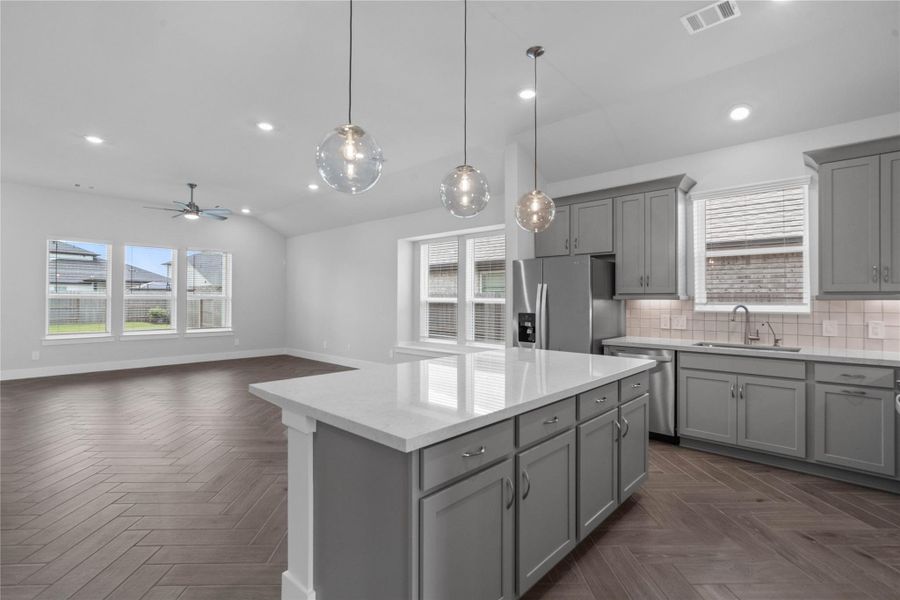 Furnished interior view inside a new home in Sorella, Tomball (Image 6).