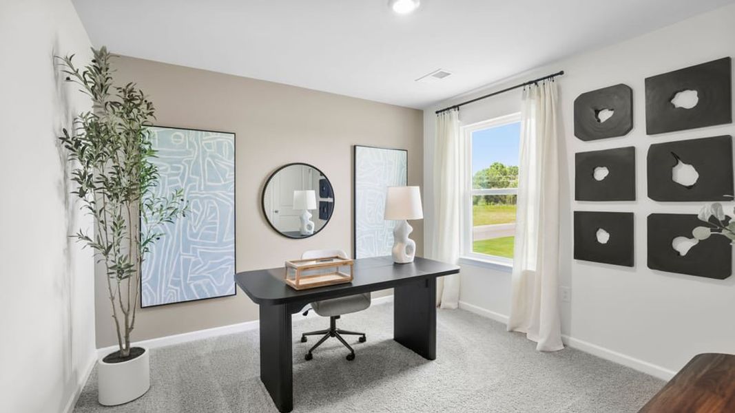 Furnished interior view inside a new home in Cloverdale Hills, Piedmont (Image 31). Furnished interior view inside a new home in Cloverdale Hills, Piedmont (Image 31).