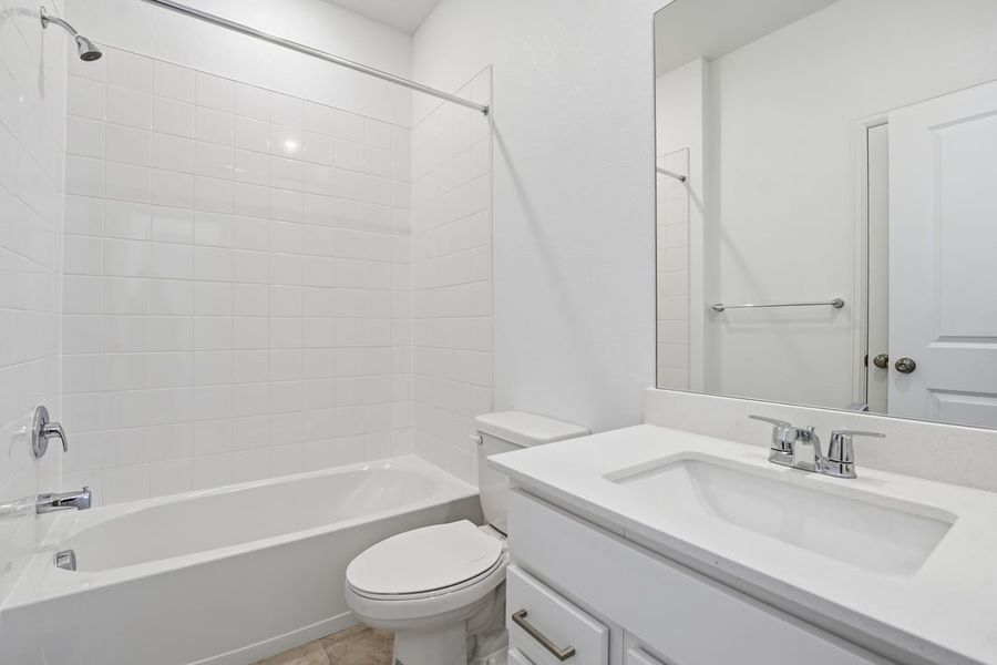 Furnished interior view inside a new home in Trailstone, Arvada (Image 14).