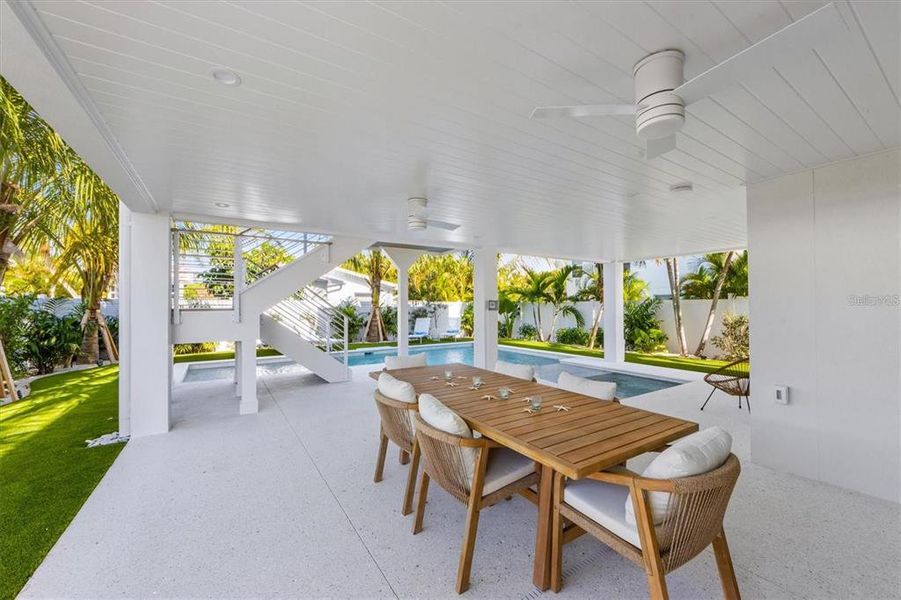 Exterior details and patio area of a home in , Anna Maria (Image 25).