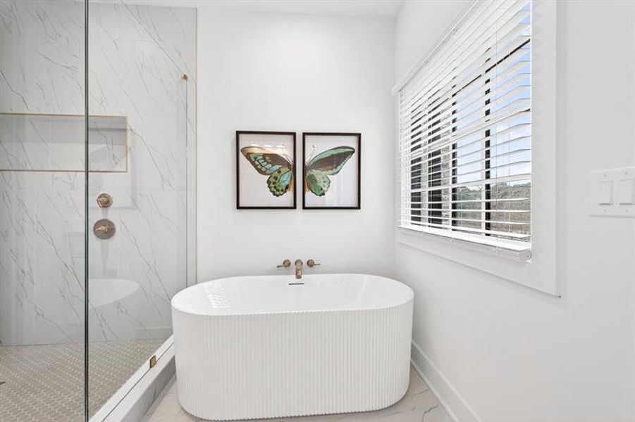 Furnished interior view inside a new home in Skyview On Broad, Sugar Hill (Image 26).