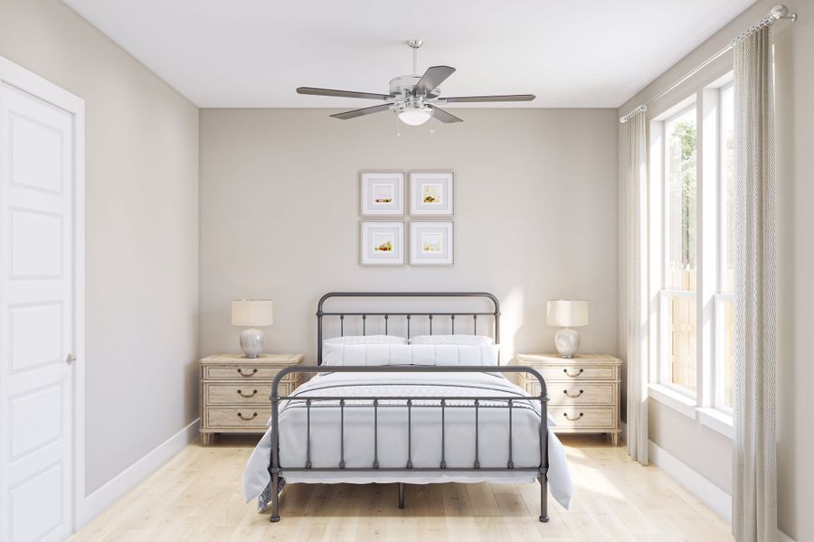 Furnished interior view inside a new home in Harvest Green, Richmond (Image 16).