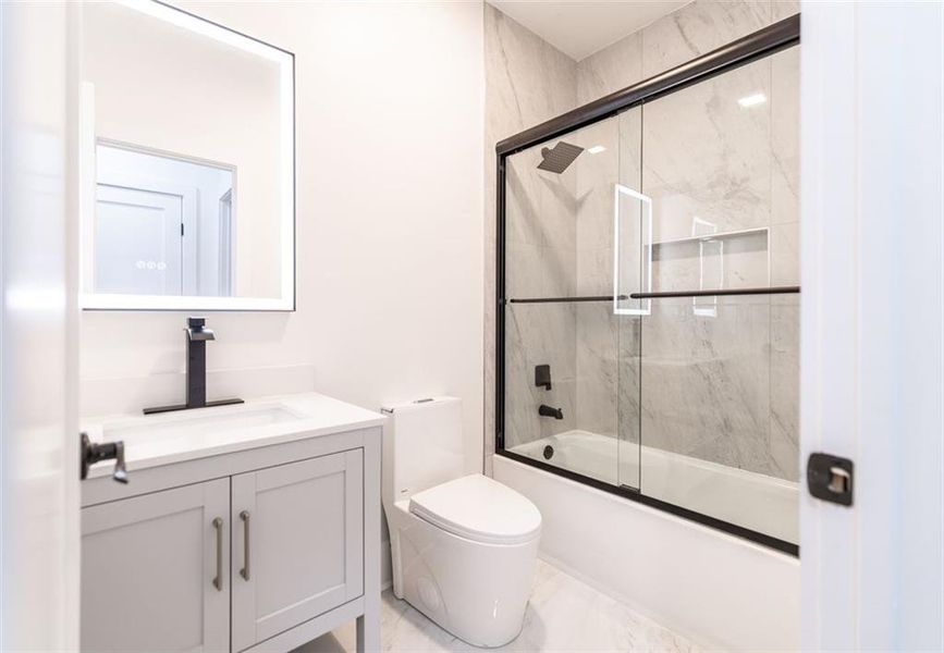 Furnished interior view inside a new home in , Monroe (Image 6).