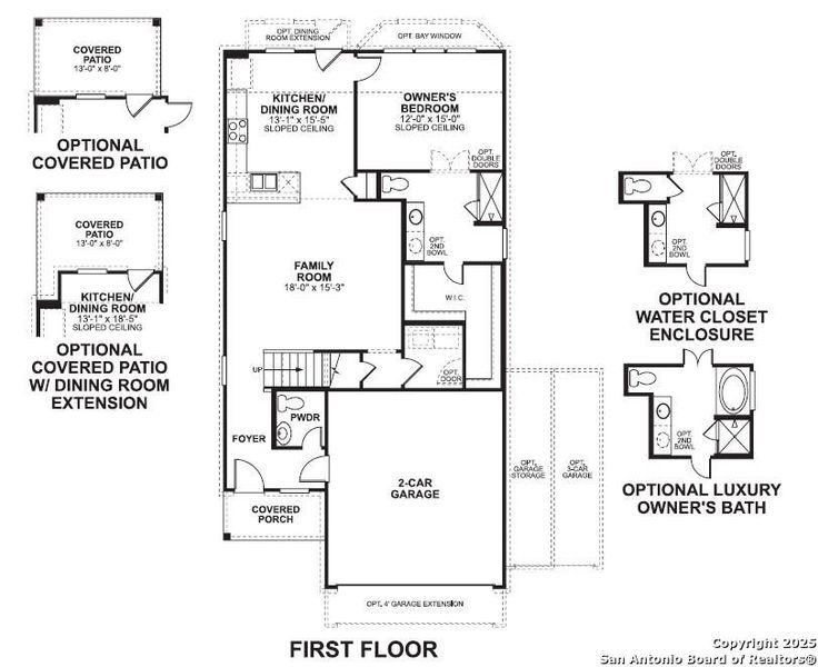 2D floor plan layout of this home in Paloma Park, Converse, TX (Image 3). 2D floor plan layout of this home in Paloma Park, Converse, TX (Image 3).