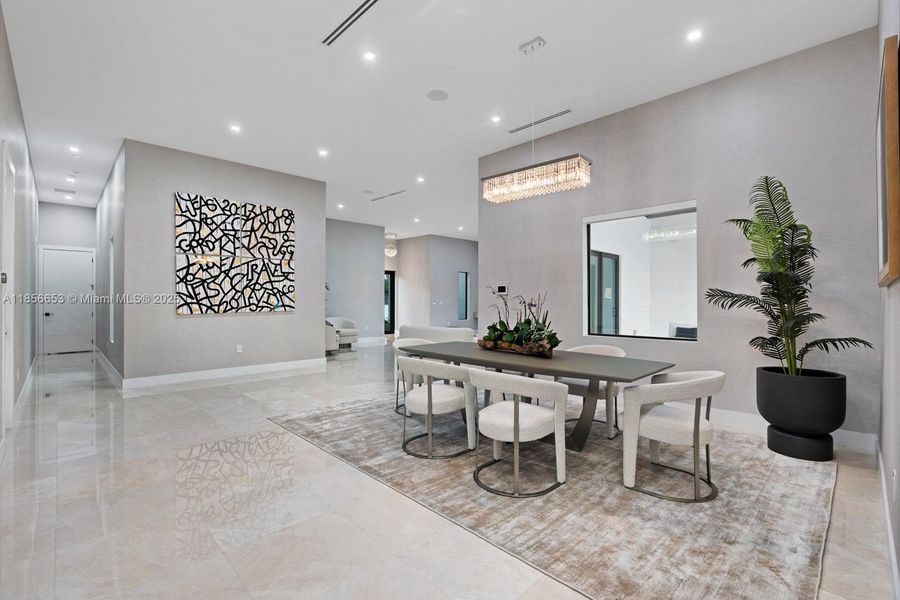 Furnished interior view inside a new home in , Miami (Image 25).