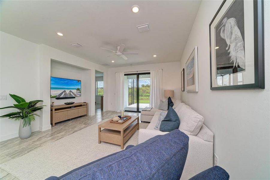 Furnished interior view inside a new home in , Lakewood Ranch (Image 13). Furnished interior view inside a new home in , Lakewood Ranch (Image 13).