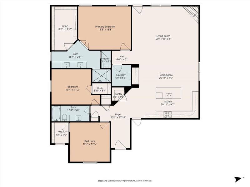 2D floor plan layout of this home in , Willis, TX (Image 5). 2D floor plan layout of this home in , Willis, TX (Image 5).