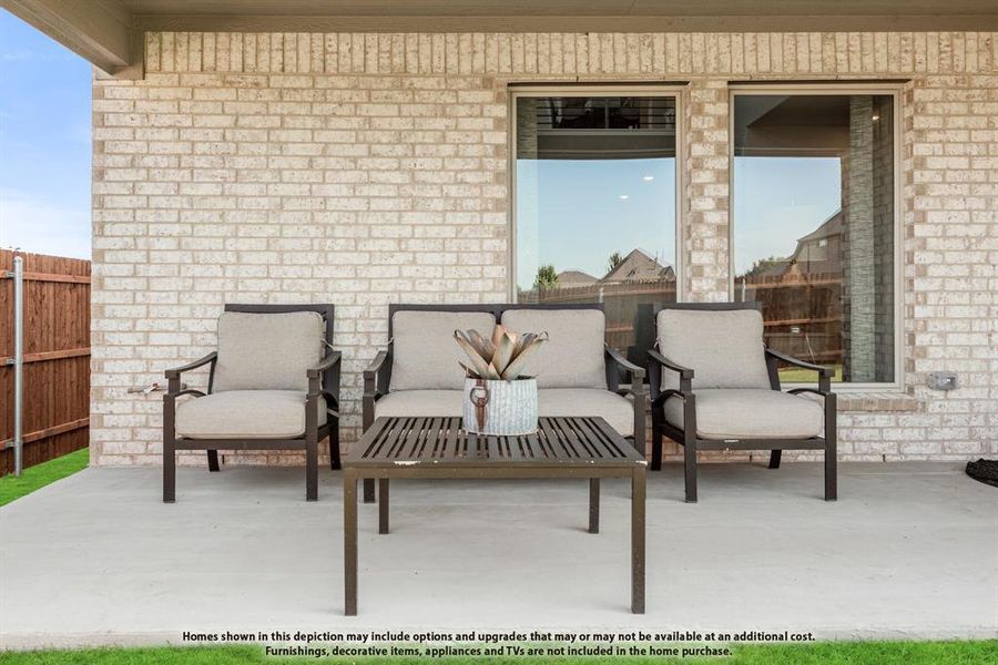 Exterior details and patio area of a home in East Oak Creek, Commerce (Image 2). Exterior details and patio area of a home in East Oak Creek, Commerce (Image 2).