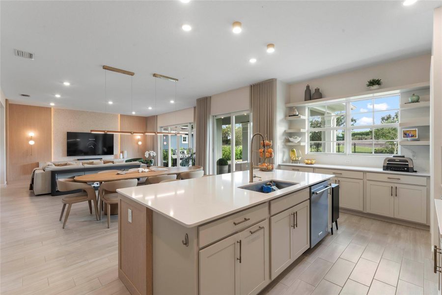 Furnished interior view inside a new home in Arden: The Waterford Collection, Loxahatchee (Image 17).