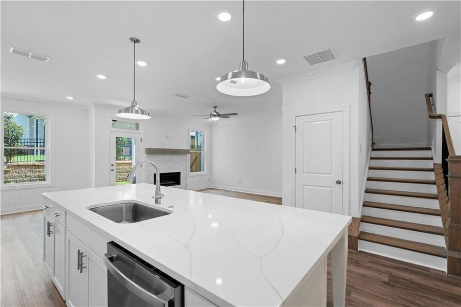 Furnished interior view inside a new home in , Buford (Image 10). Furnished interior view inside a new home in , Buford (Image 10).