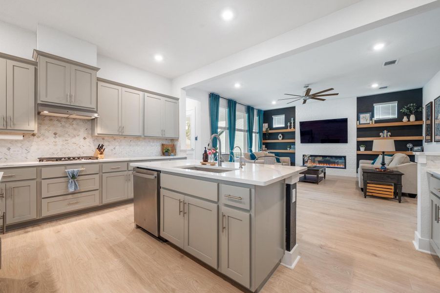 Furnished interior view inside a new home in , Leander (Image 7). Furnished interior view inside a new home in , Leander (Image 7).