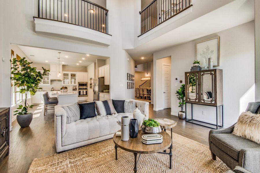 Representative furnished interior of a home built from the Monte Carlo by Sandlin Homes in Lakesong, Midlothian (Image 11).