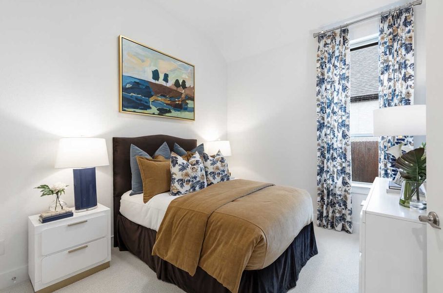 Representative Secondary Bedroom - some options shown Representative Secondary Bedroom - some options shown