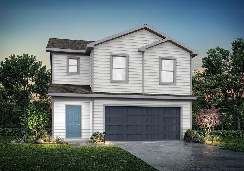 Front exterior of a new home in Rivers Crossing, Aiken, SC, highlighting curb appeal (Image 1). Front exterior of a new home in Rivers Crossing, Aiken, SC, highlighting curb appeal (Image 1).