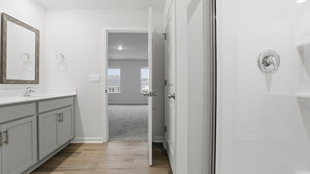 Furnished interior view inside a new home in Cedar Gap, Fountain Inn (Image 16). Furnished interior view inside a new home in Cedar Gap, Fountain Inn (Image 16).
