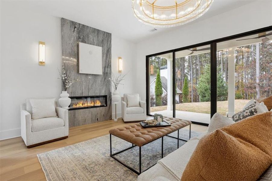 Furnished interior view inside a new home in , Canton (Image 41).