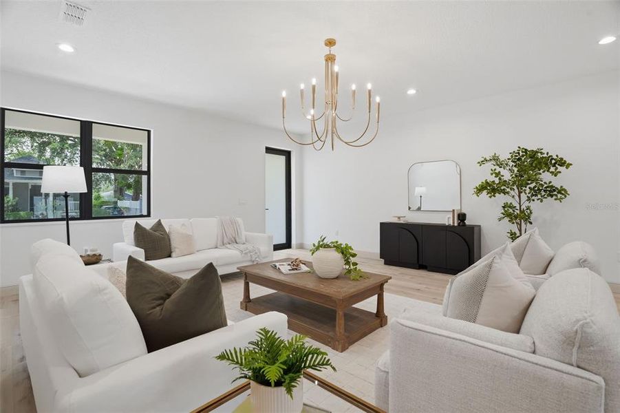 Furnished interior view inside a new home in , Tampa (Image 19).