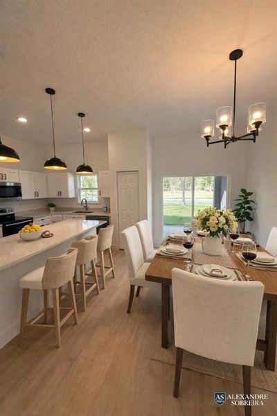 Furnished interior view inside a new home in , Citrus Springs (Image 4).