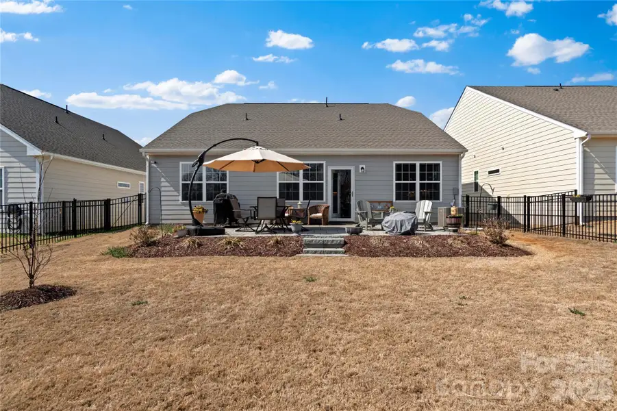 Exterior details and patio area of a home in Bell Farm, Statesville (Image 3).