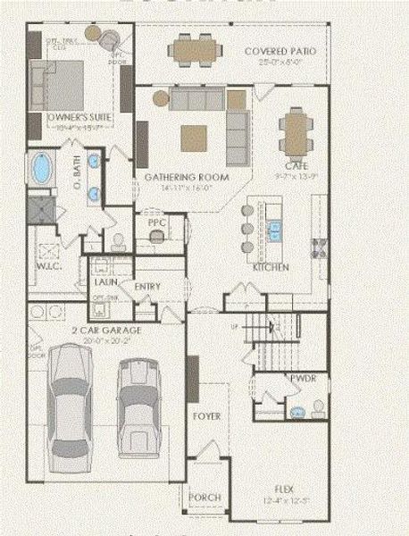 Pulte Homes, Lockhart floor plan