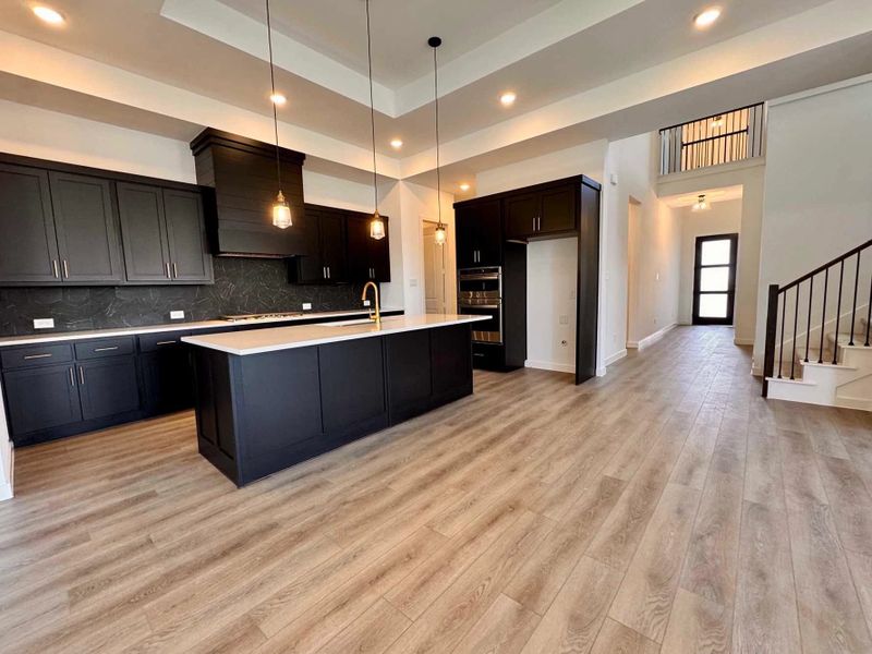 Kitchen Construction Progress featuring the Noir Collection