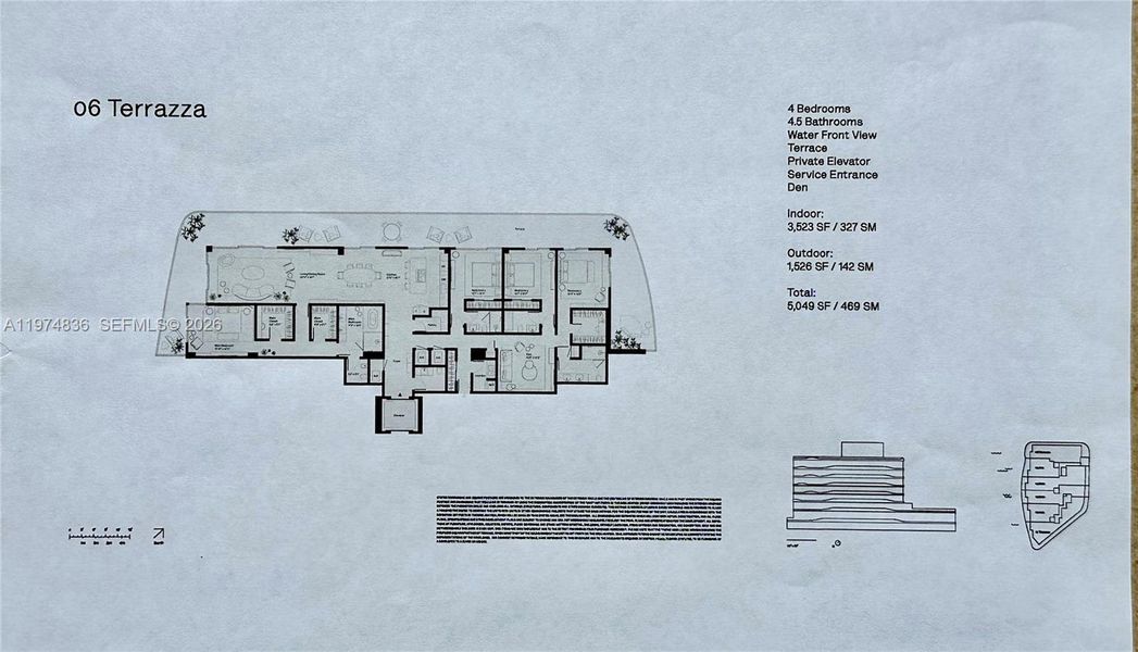 2D floor plan layout of this home in , Bay Harbor Islands, FL (Image 6).