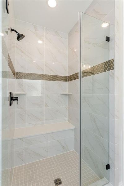 Bathroom with walk in shower