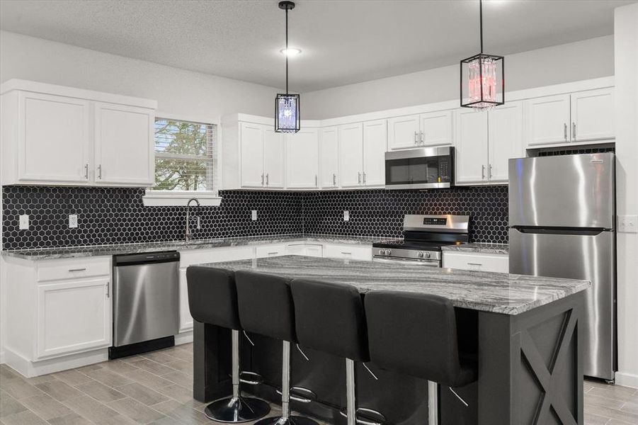 Furnished interior view inside a new home in , Barry (Image 10).
