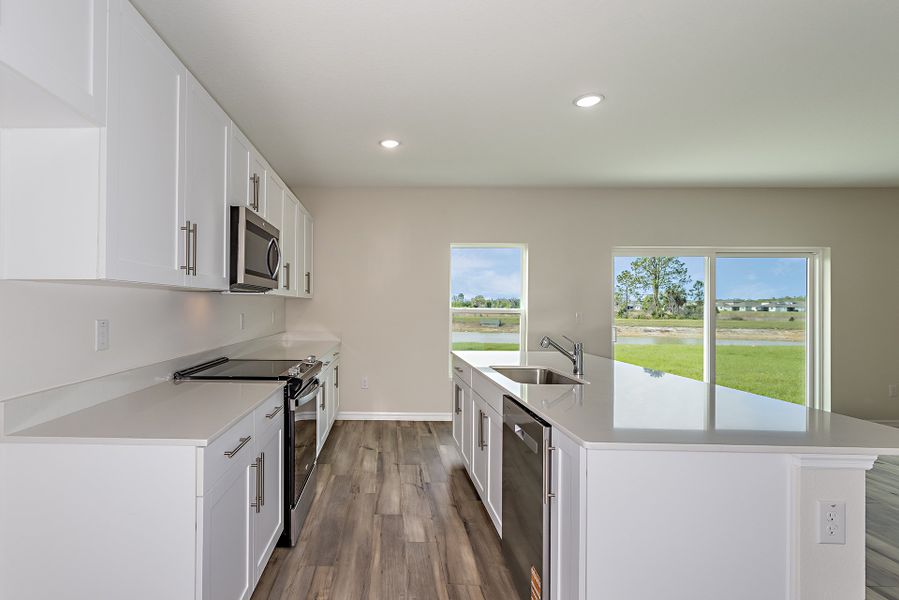 Furnished interior view inside a new home in Pasadena Ridge, Dade City (Image 4). Furnished interior view inside a new home in Pasadena Ridge, Dade City (Image 4).