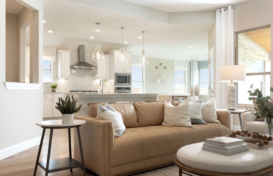 Furnished interior view inside a new home in Saddleback at Santa Rita Ranch, Liberty Hill (Image 9).