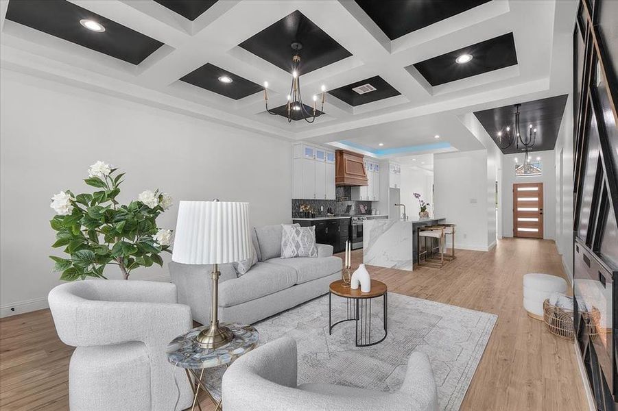 Furnished interior view inside a new home in , Fort Worth (Image 5).