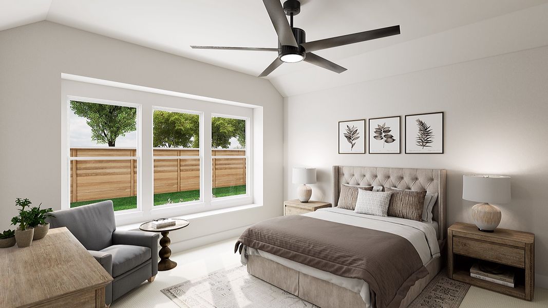 Furnished interior view inside a new home in Union Park, Little Elm (Image 8).
