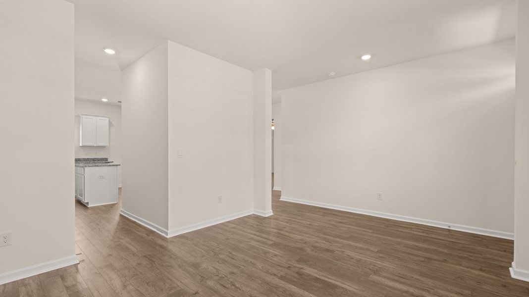 Representative unfurnished interior of a home built from the Vivian by D.R. Horton in The Preserve at Agricultural Village, Perry (Image 33). Representative unfurnished interior of a home built from the Vivian by D.R. Horton in The Preserve at Agricultural Village, Perry (Image 33).
