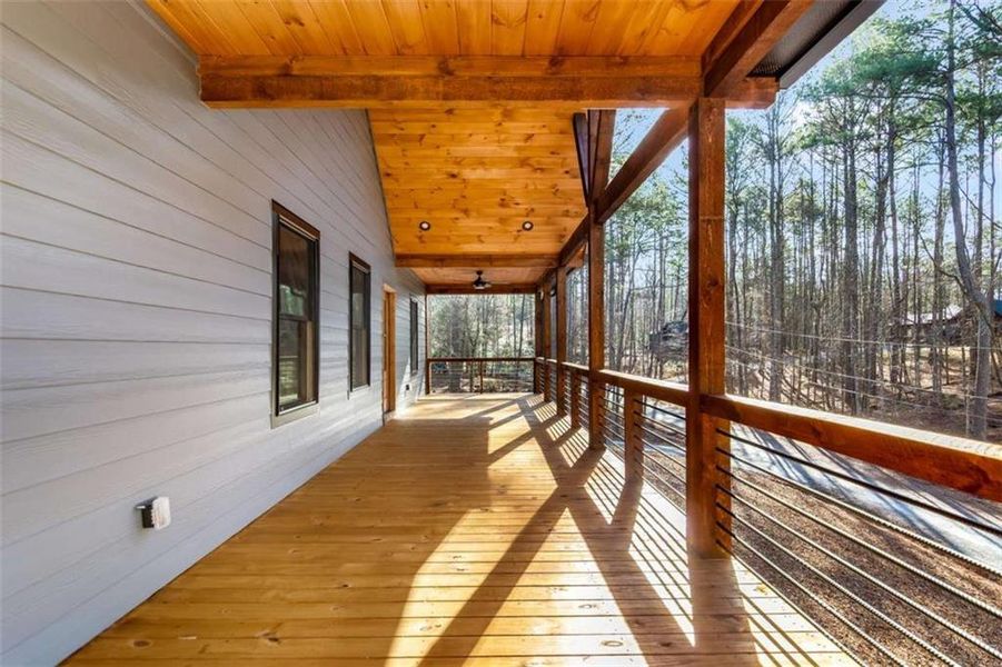 Exterior details and patio area of a home in , Ellijay (Image 27).