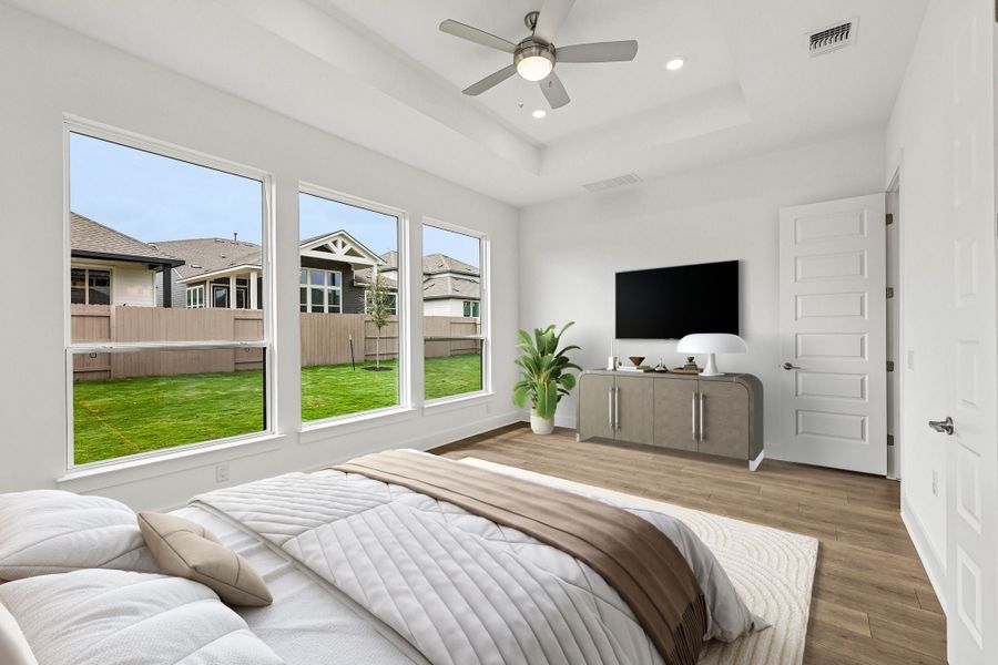 Representative furnished interior of a home built from the McNeil by Taylor Morrison in Silverleaf, Cedar Creek (Image 28). Representative furnished interior of a home built from the McNeil by Taylor Morrison in Silverleaf, Cedar Creek (Image 28).