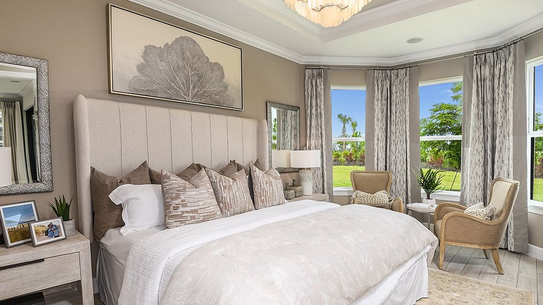 Representative furnished interior of a home built from the Roma by Taylor Morrison in Esplanade at Azario Lakewood Ranch, Lakewood Ranch (Image 9).