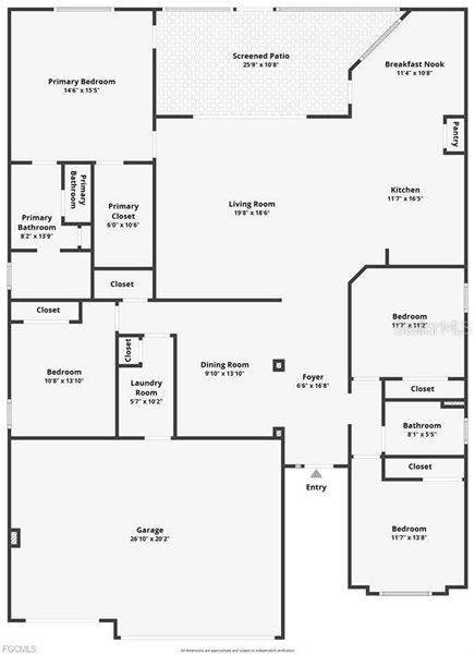 2D floor plan layout of this home in , Fort Myers, FL (Image 3).
