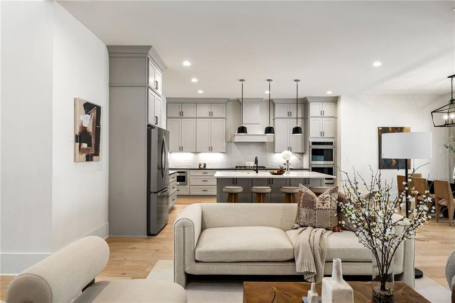 Furnished interior view inside a new home in , Atlanta (Image 28).
