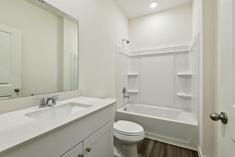 Furnished interior view inside a new home in Eagles Landing, Elgin (Image 7). Furnished interior view inside a new home in Eagles Landing, Elgin (Image 7).