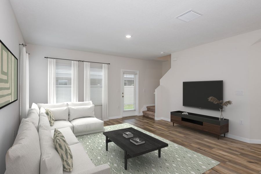 Furnished interior view inside a new home in Pasadena Woods, Dade City (Image 4).