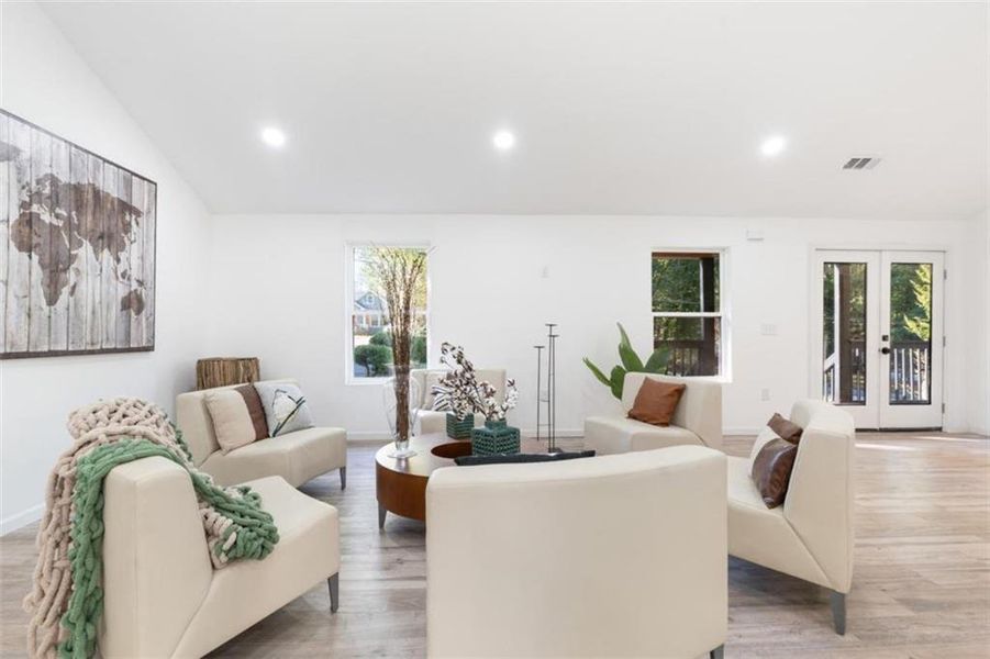 Furnished interior view inside a new home in , Atlanta (Image 16).